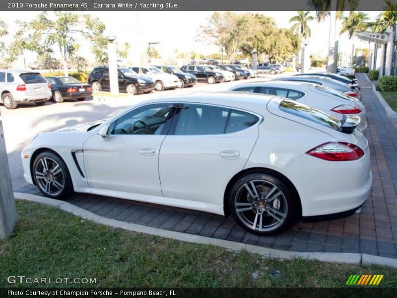Carrara White / Yachting Blue 2010 Porsche Panamera 4S