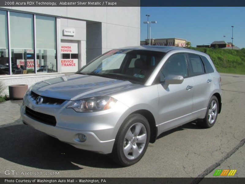 Alabaster Silver Metallic / Taupe 2008 Acura RDX Technology
