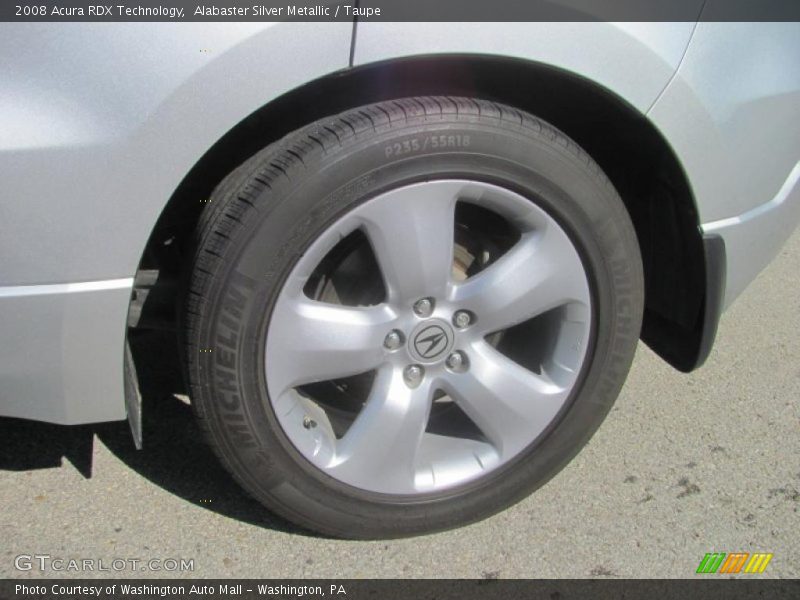 Alabaster Silver Metallic / Taupe 2008 Acura RDX Technology