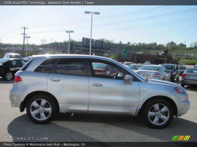Alabaster Silver Metallic / Taupe 2008 Acura RDX Technology