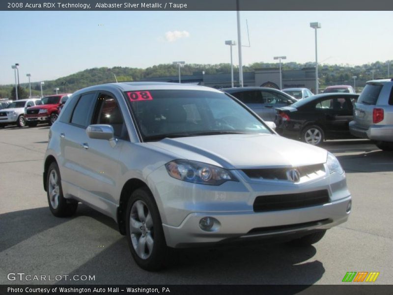 Alabaster Silver Metallic / Taupe 2008 Acura RDX Technology