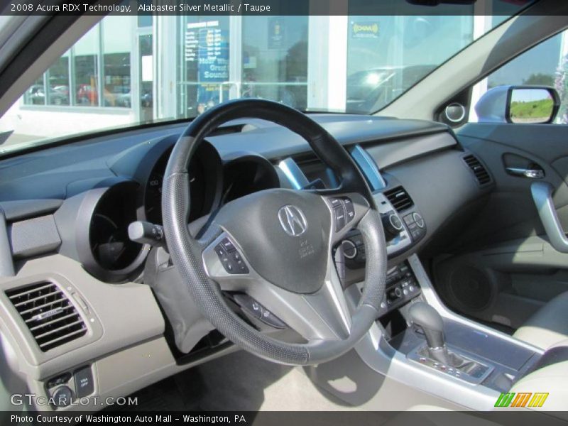 Alabaster Silver Metallic / Taupe 2008 Acura RDX Technology