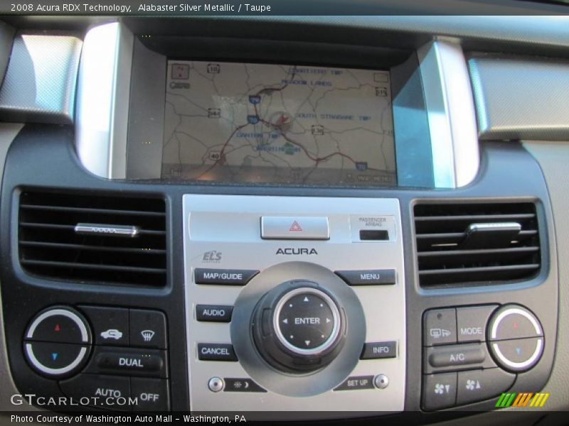 Alabaster Silver Metallic / Taupe 2008 Acura RDX Technology