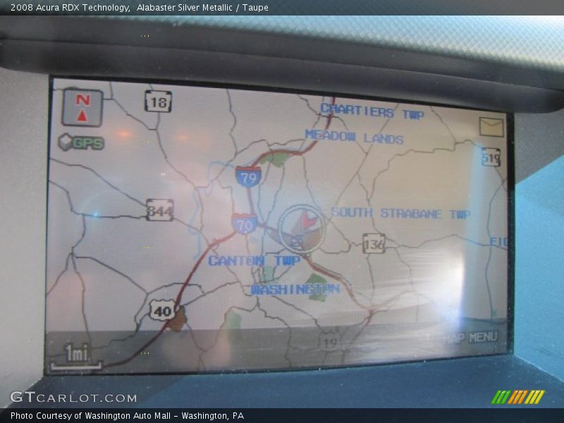 Alabaster Silver Metallic / Taupe 2008 Acura RDX Technology