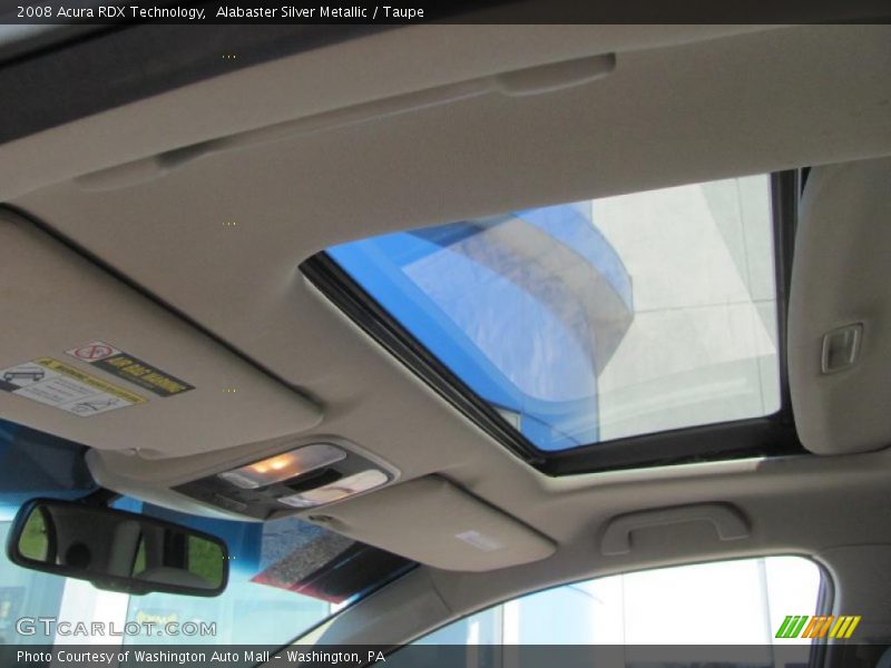 Alabaster Silver Metallic / Taupe 2008 Acura RDX Technology