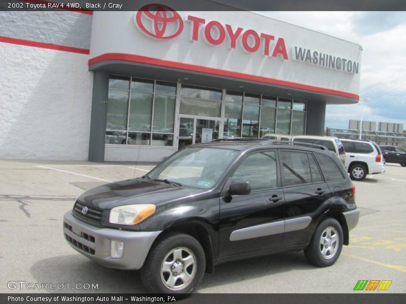 Black / Gray 2002 Toyota RAV4 4WD