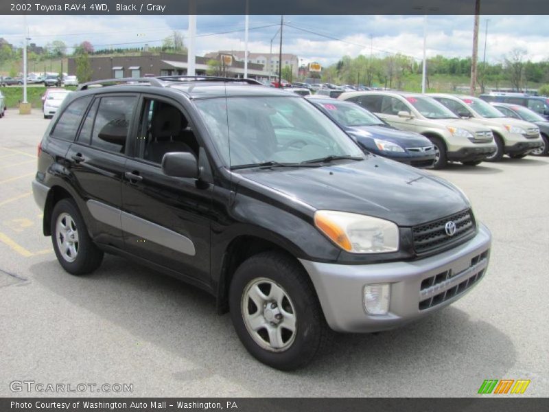 Black / Gray 2002 Toyota RAV4 4WD