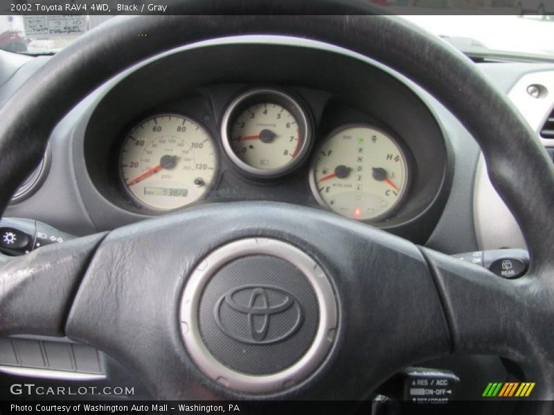 Black / Gray 2002 Toyota RAV4 4WD