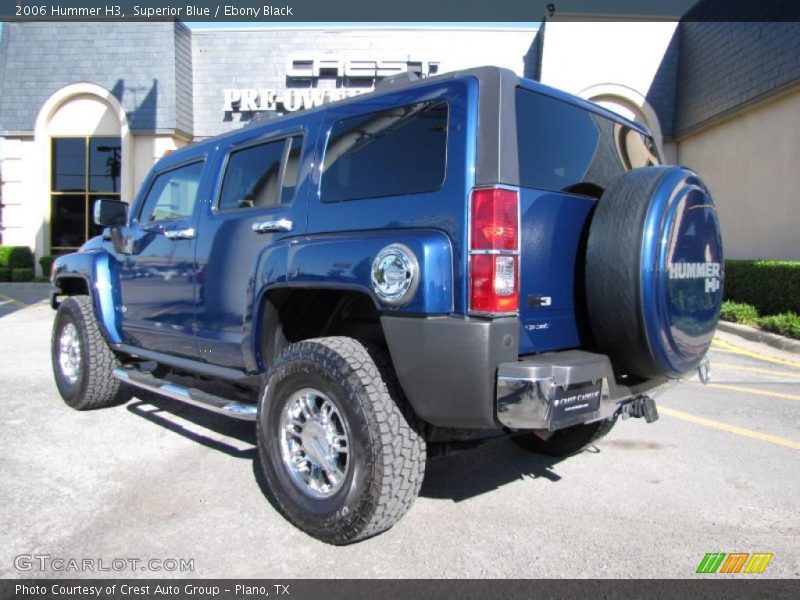 Superior Blue / Ebony Black 2006 Hummer H3