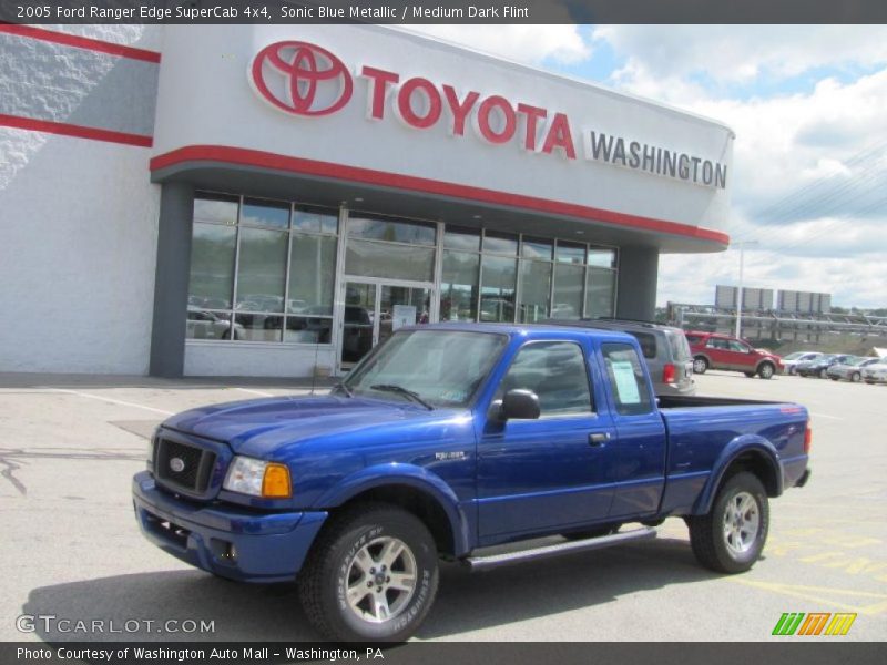 Sonic Blue Metallic / Medium Dark Flint 2005 Ford Ranger Edge SuperCab 4x4