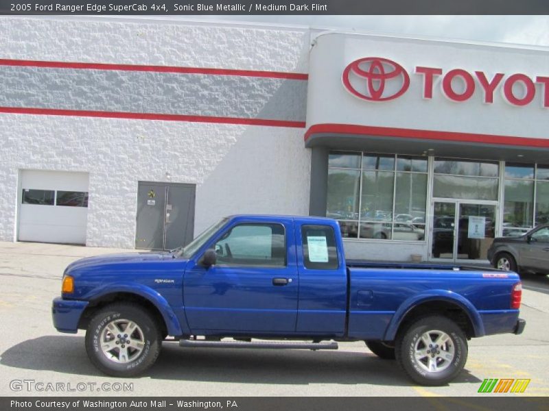 Sonic Blue Metallic / Medium Dark Flint 2005 Ford Ranger Edge SuperCab 4x4