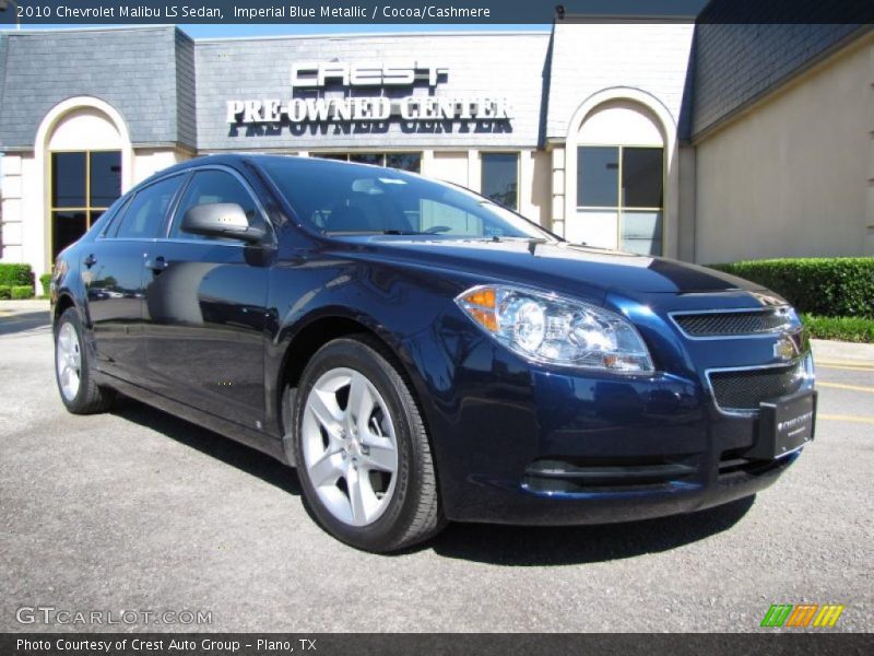 Imperial Blue Metallic / Cocoa/Cashmere 2010 Chevrolet Malibu LS Sedan
