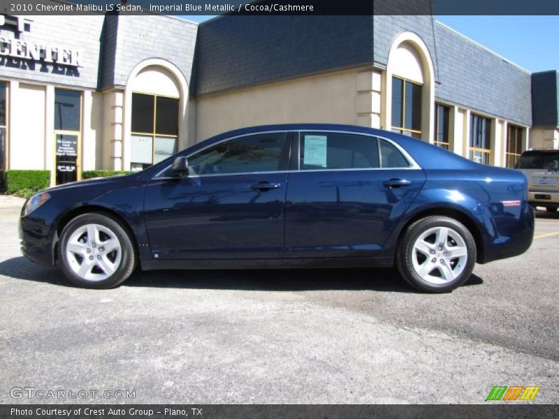 Imperial Blue Metallic / Cocoa/Cashmere 2010 Chevrolet Malibu LS Sedan