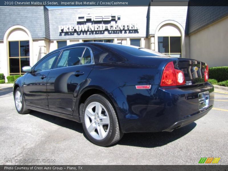 Imperial Blue Metallic / Cocoa/Cashmere 2010 Chevrolet Malibu LS Sedan