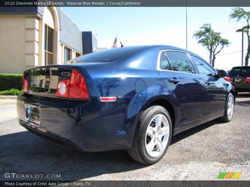 Imperial Blue Metallic / Cocoa/Cashmere 2010 Chevrolet Malibu LS Sedan
