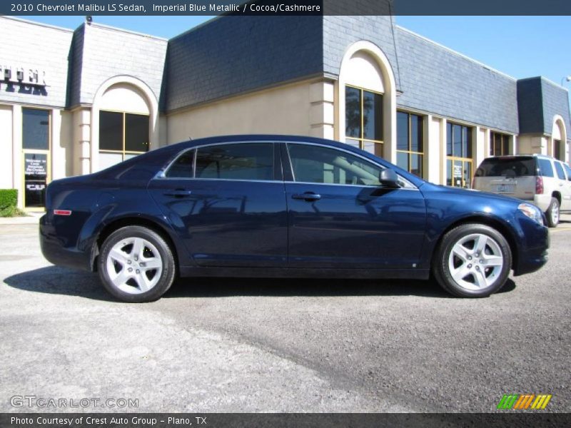 Imperial Blue Metallic / Cocoa/Cashmere 2010 Chevrolet Malibu LS Sedan