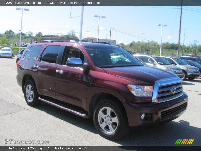 Cassis Red Pearl / Sand Beige 2008 Toyota Sequoia Limited 4WD