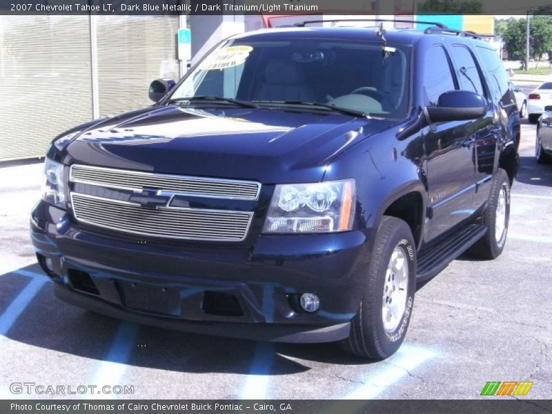 Dark Blue Metallic / Dark Titanium/Light Titanium 2007 Chevrolet Tahoe LT