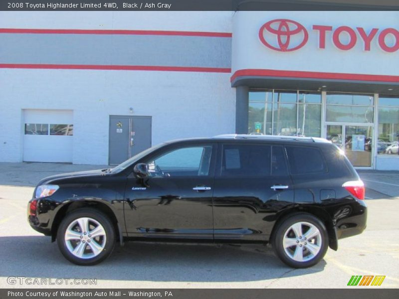 Black / Ash Gray 2008 Toyota Highlander Limited 4WD