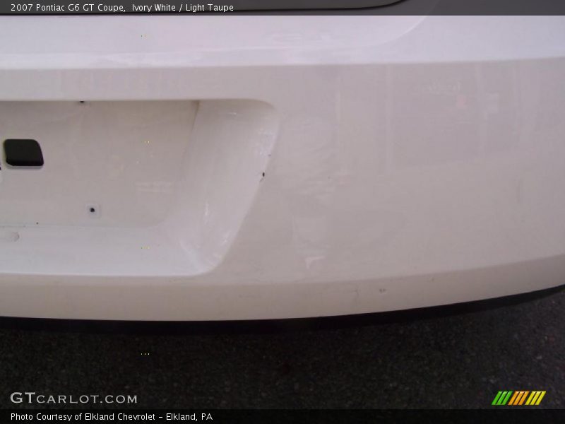 Ivory White / Light Taupe 2007 Pontiac G6 GT Coupe