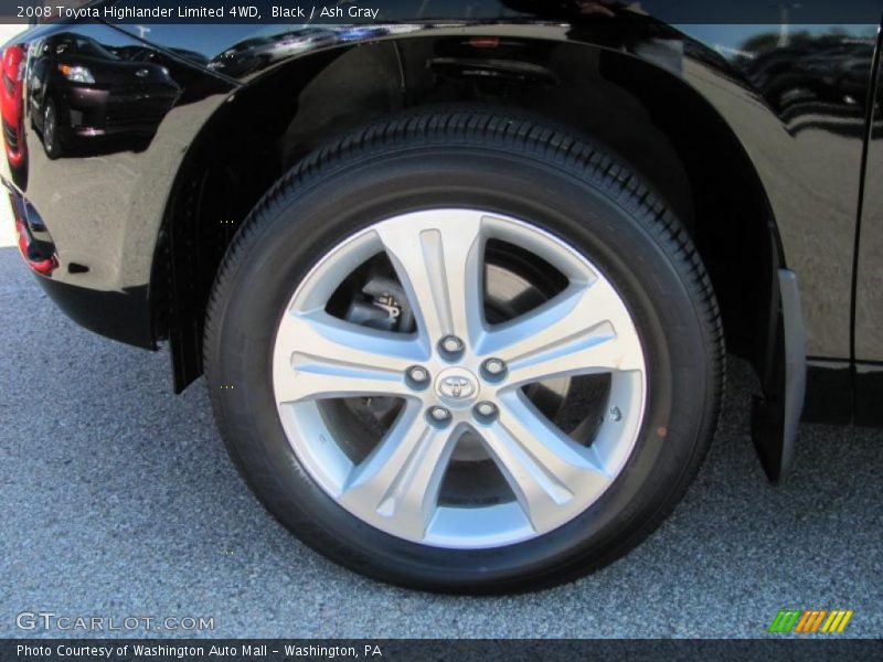 Black / Ash Gray 2008 Toyota Highlander Limited 4WD