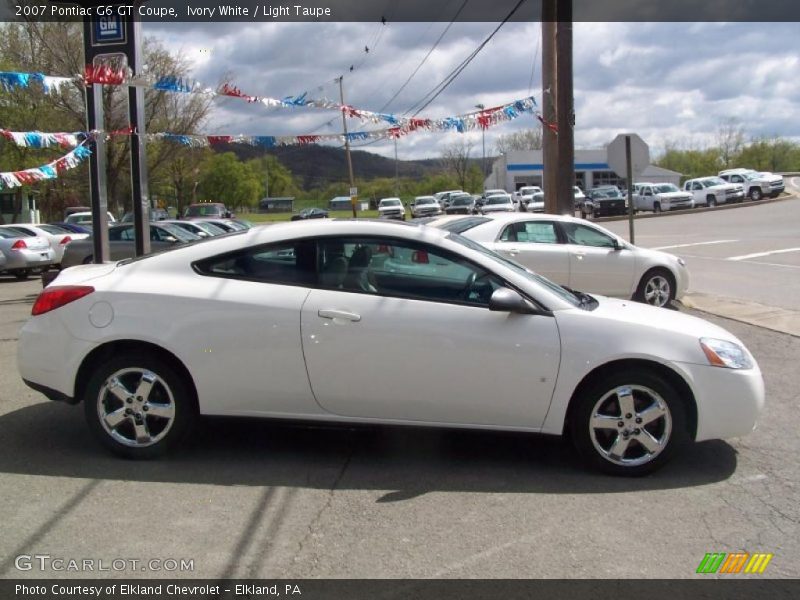 Ivory White / Light Taupe 2007 Pontiac G6 GT Coupe