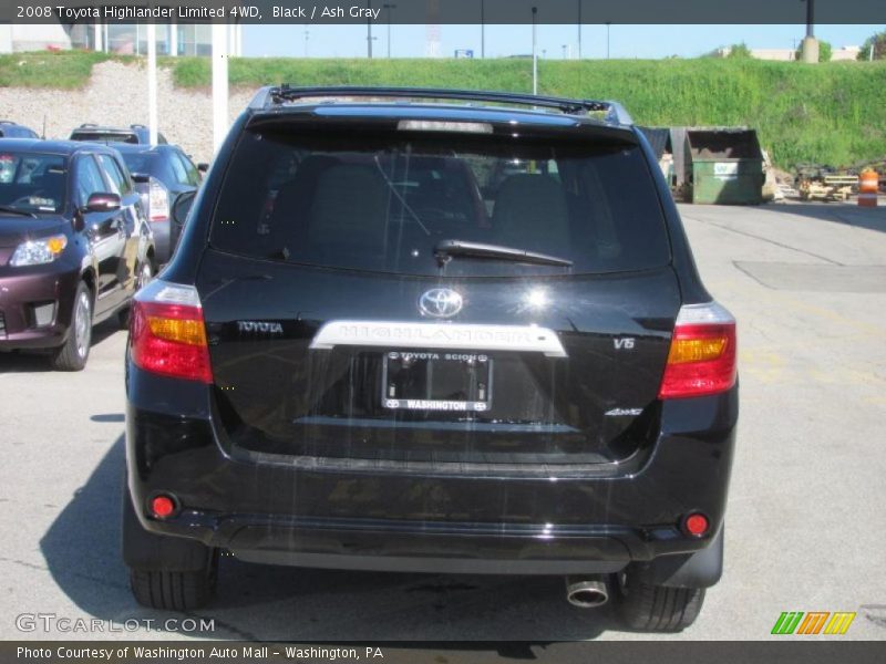 Black / Ash Gray 2008 Toyota Highlander Limited 4WD