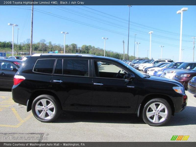 Black / Ash Gray 2008 Toyota Highlander Limited 4WD