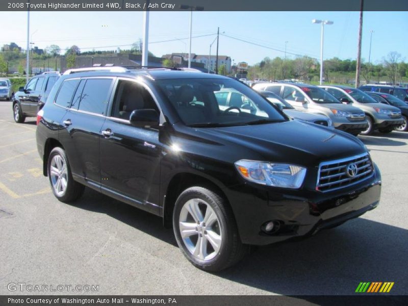 Black / Ash Gray 2008 Toyota Highlander Limited 4WD