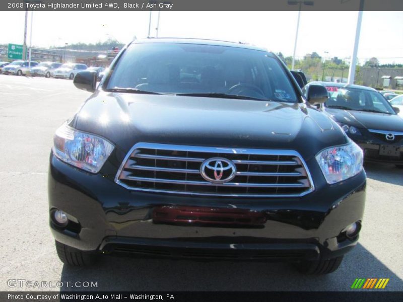 Black / Ash Gray 2008 Toyota Highlander Limited 4WD