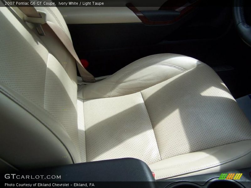 Ivory White / Light Taupe 2007 Pontiac G6 GT Coupe