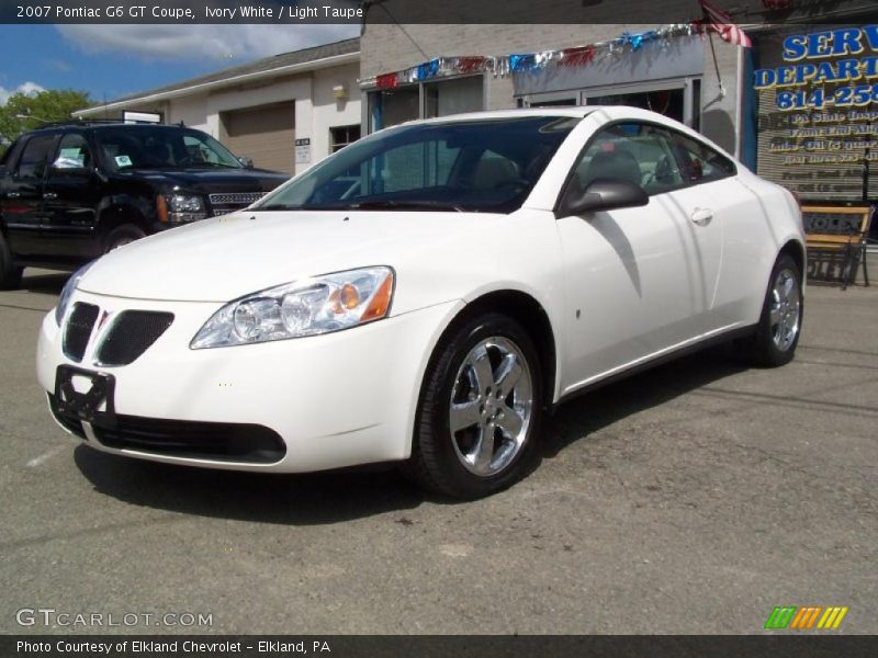 Ivory White / Light Taupe 2007 Pontiac G6 GT Coupe