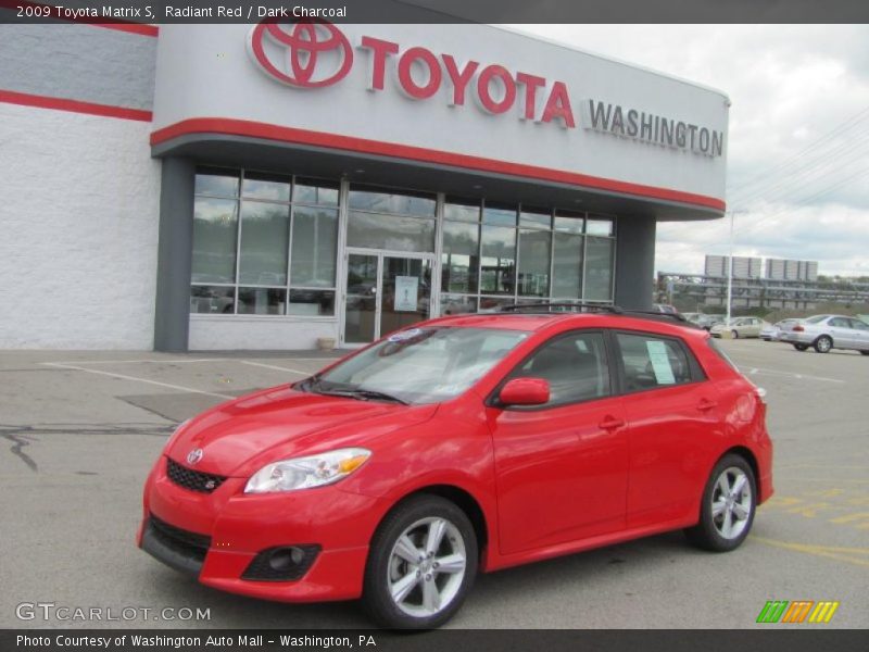 Radiant Red / Dark Charcoal 2009 Toyota Matrix S
