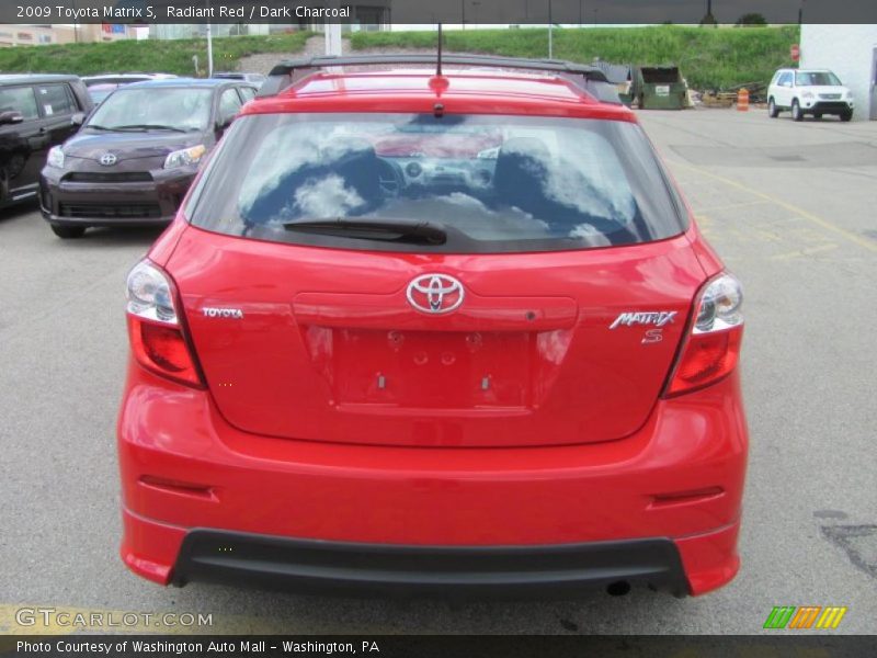 Radiant Red / Dark Charcoal 2009 Toyota Matrix S