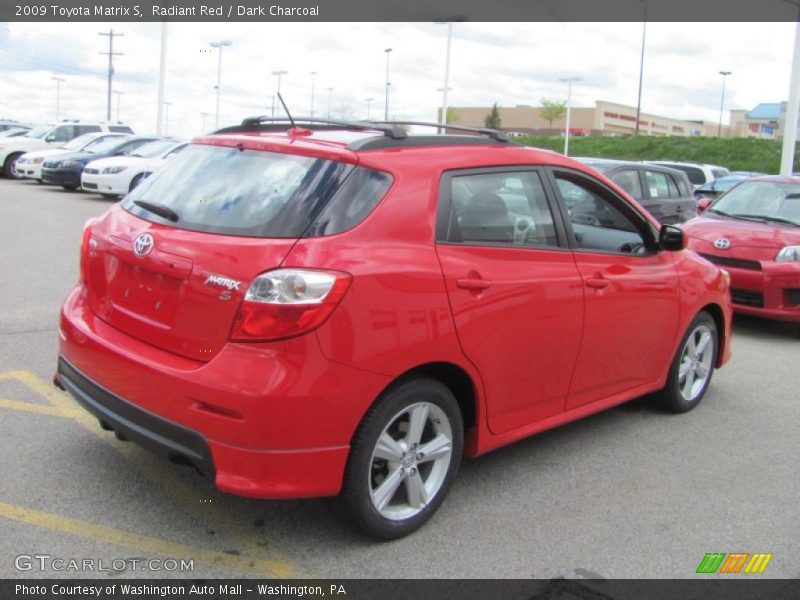Radiant Red / Dark Charcoal 2009 Toyota Matrix S