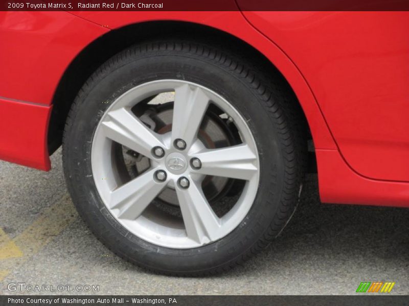 Radiant Red / Dark Charcoal 2009 Toyota Matrix S