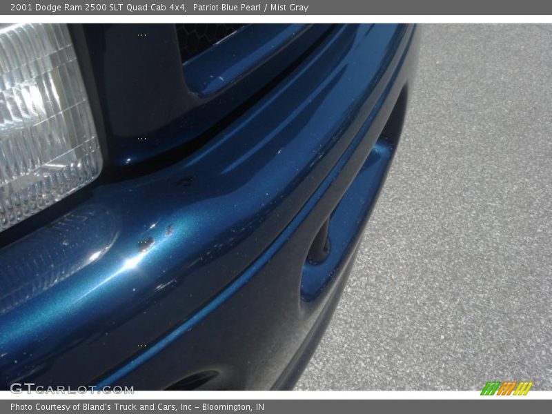Patriot Blue Pearl / Mist Gray 2001 Dodge Ram 2500 SLT Quad Cab 4x4
