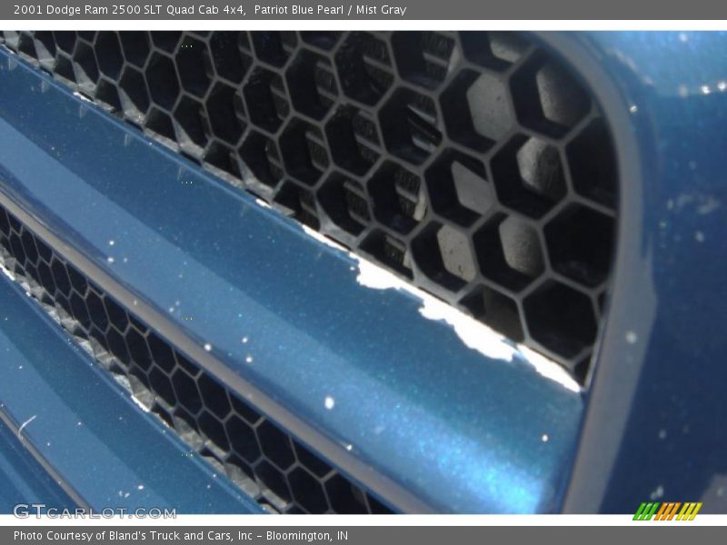 Patriot Blue Pearl / Mist Gray 2001 Dodge Ram 2500 SLT Quad Cab 4x4
