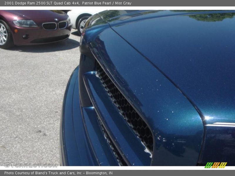 Patriot Blue Pearl / Mist Gray 2001 Dodge Ram 2500 SLT Quad Cab 4x4