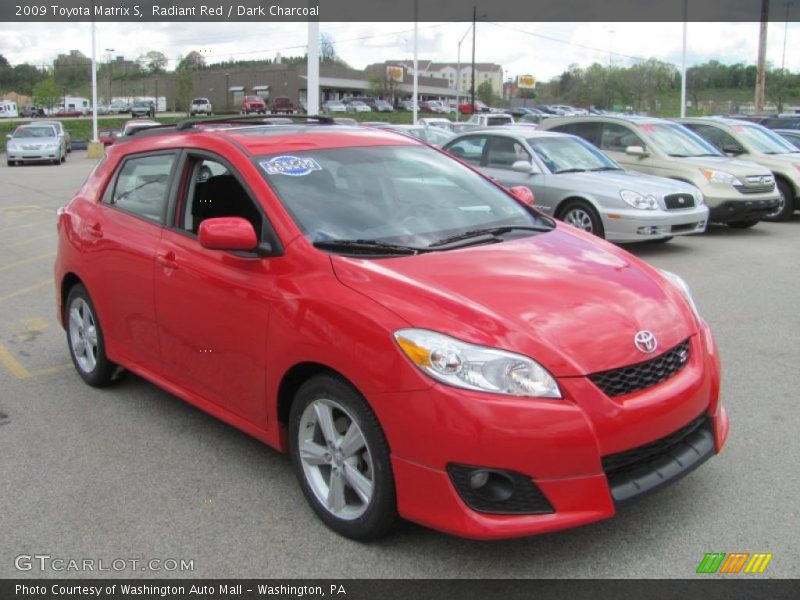 Radiant Red / Dark Charcoal 2009 Toyota Matrix S