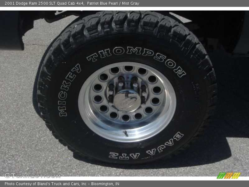 Patriot Blue Pearl / Mist Gray 2001 Dodge Ram 2500 SLT Quad Cab 4x4