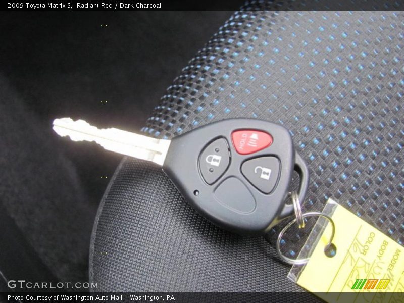 Radiant Red / Dark Charcoal 2009 Toyota Matrix S