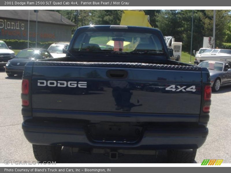 Patriot Blue Pearl / Mist Gray 2001 Dodge Ram 2500 SLT Quad Cab 4x4