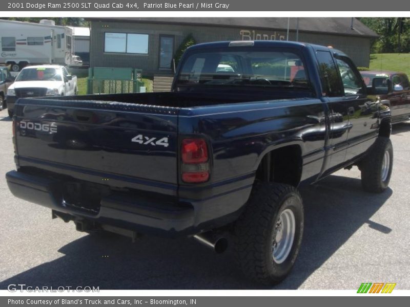 Patriot Blue Pearl / Mist Gray 2001 Dodge Ram 2500 SLT Quad Cab 4x4