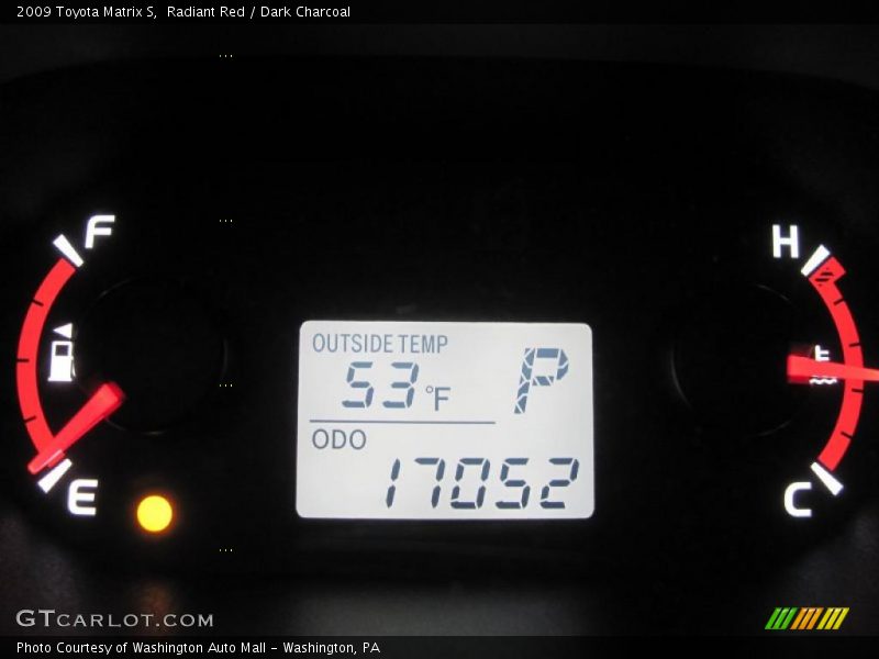 Radiant Red / Dark Charcoal 2009 Toyota Matrix S