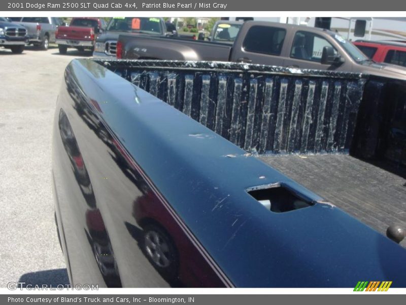 Patriot Blue Pearl / Mist Gray 2001 Dodge Ram 2500 SLT Quad Cab 4x4