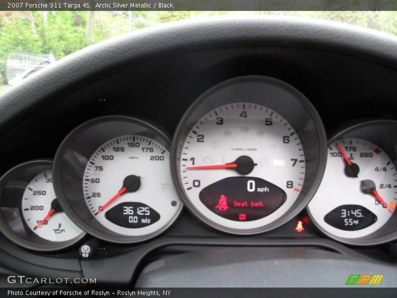 Arctic Silver Metallic / Black 2007 Porsche 911 Targa 4S