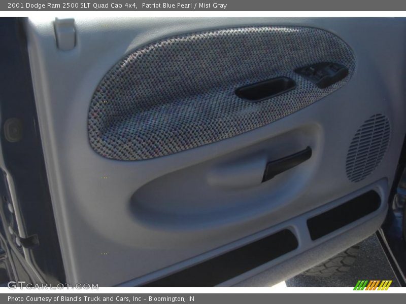 Patriot Blue Pearl / Mist Gray 2001 Dodge Ram 2500 SLT Quad Cab 4x4