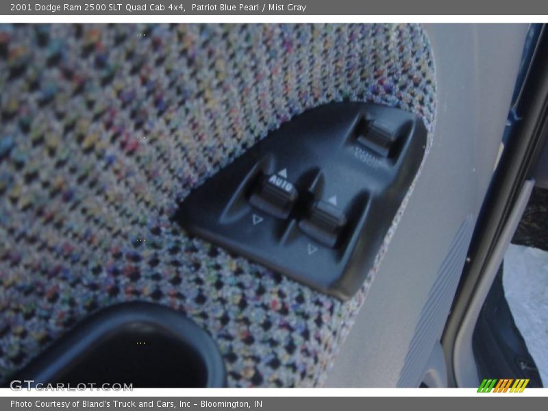 Patriot Blue Pearl / Mist Gray 2001 Dodge Ram 2500 SLT Quad Cab 4x4