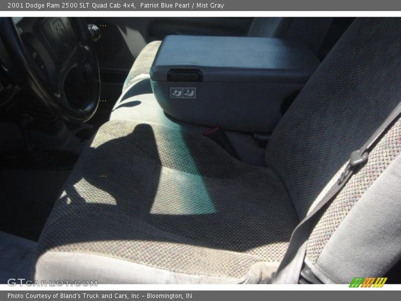 Patriot Blue Pearl / Mist Gray 2001 Dodge Ram 2500 SLT Quad Cab 4x4